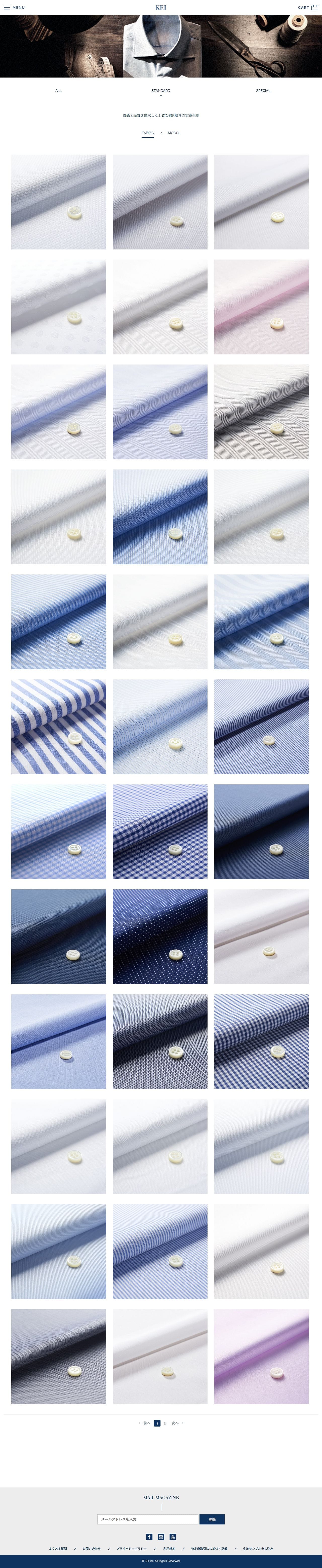 KEI - オーダーシャツ 4980円～のスクリーンショット - 商品一覧